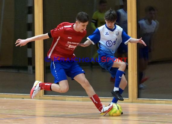 Futsal-Kreismeisterschaften Sinsheim B-Junioren in der Kraichgauhalle in Gemmingen - Futsal Endspiel B-Junioren SV Rohrbach/S vs JSG Obergimpern/Bonfeld/Fürfeld 1 (© Siegfried Lörz)